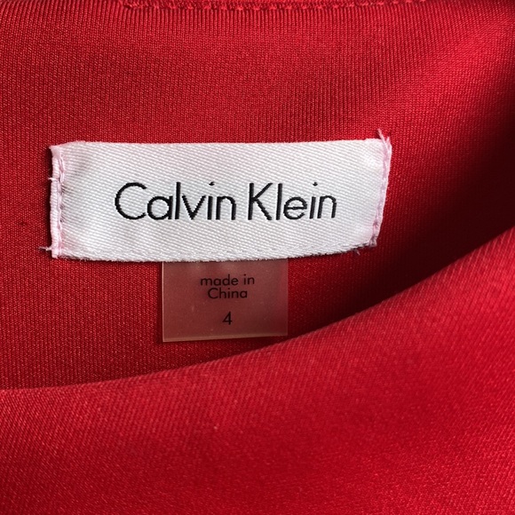 Calvin Klein Red Dress size 4 - Picture 3 of 10